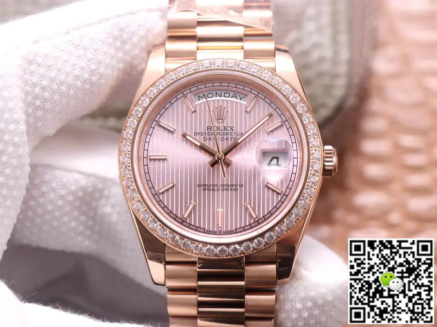 Replica Rolex Day Date M228345RBR-0010 1:1 Best Edition Rose Gold - DEEPREPS