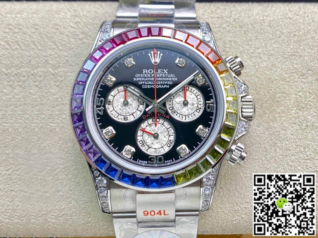 Replica Rolex Daytona Cosmograph 116599 RBOW 1:1 Best Edition Black Dial - DEEPREPS