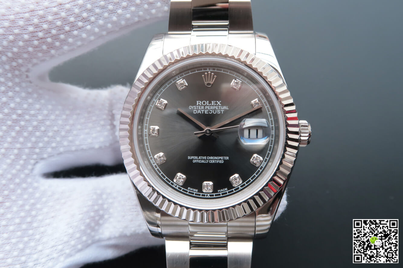 Replica Rolex Datejust M126334-0005 1:1 Best Edition Diamond-Studded Dial - DEEPREPS