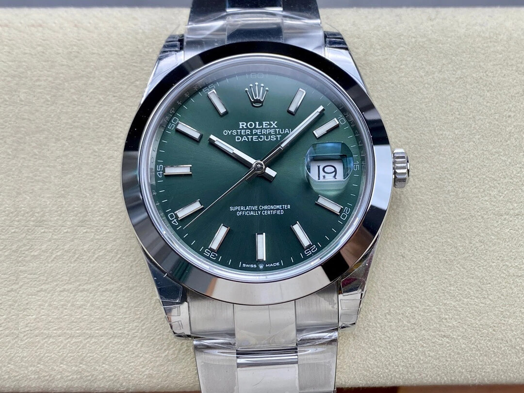 Replica Rolex Datejust M126300-0019 41MM 1:1 Best Edition Green Dial - DEEPREPS