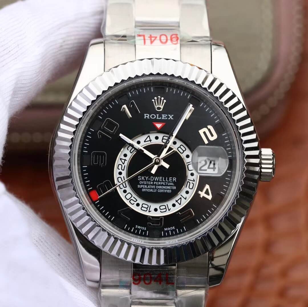 Replica Rolex Sky Dweller 326939 1:1 Best Edition  Black Dial - DEEPREPS
