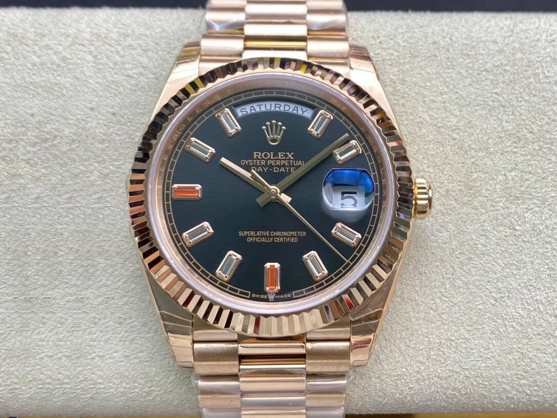 Replica Rolex Day Date 40MM 1:1 Best Edition Rose Gold - DEEPREPS