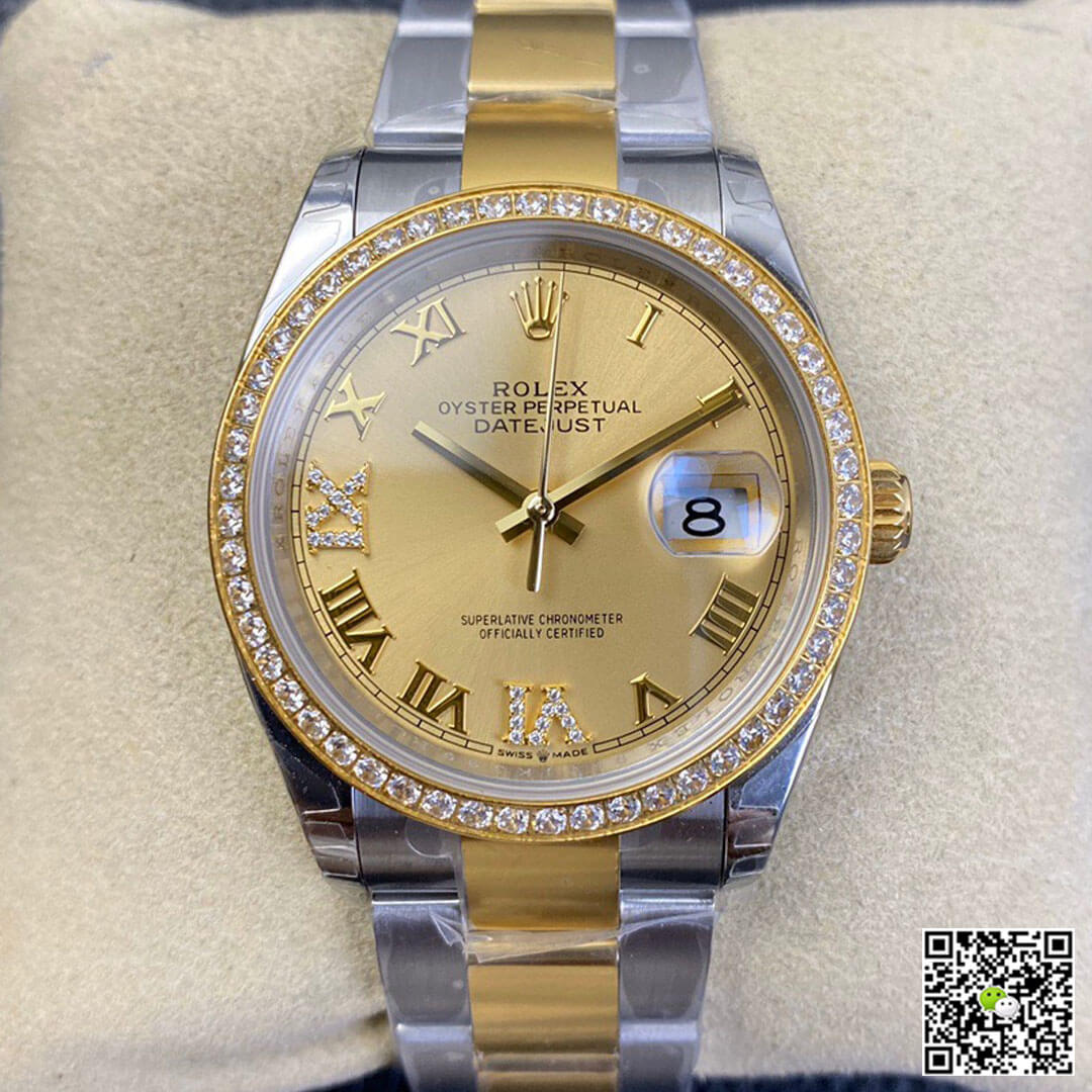 Replica Rolex Datejust 126283 1:1 Best Edition Yellow Gold - DEEPREPS