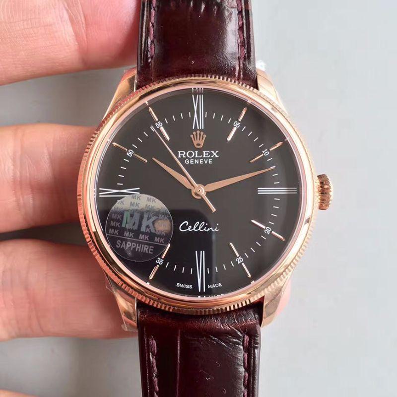 Replica Rolex Cellini 50505 1:1 Best Edition Black Dial - DEEPREPS