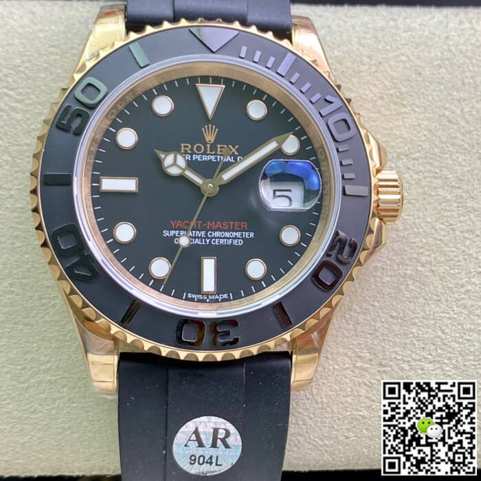Replica Rolex Yacht Master 116655 1:1 Best Edition Black Dial - DEEPREPS