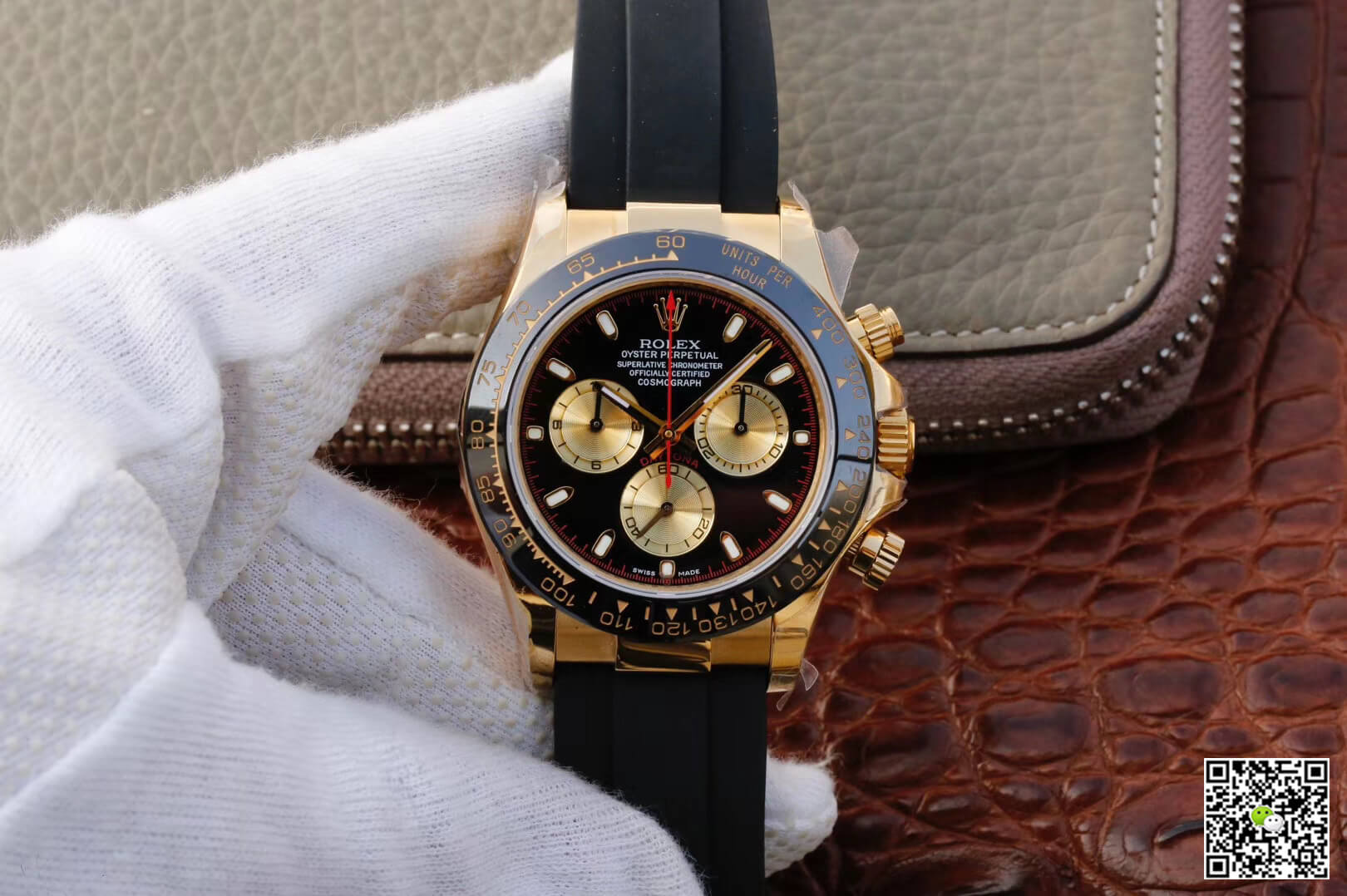 Replica Rolex Daytona Cosmograph M116518ln-0047 1:1 Best Edition Yellow Gold Chronograph - DEEPREPS