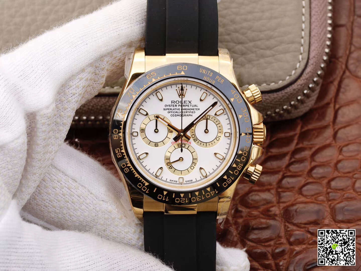 Replica Rolex Daytona Cosmograph M116518ln-0041 1:1 Best Edition Ceramic Bezel - DEEPREPS