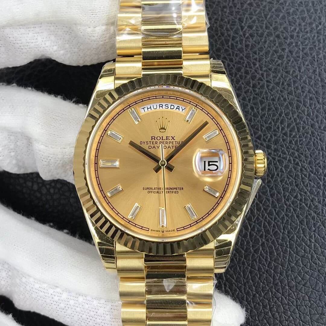 Replica Rolex Day Date M228238-0005 1:1 Best Edition Champagne Dial - DEEPREPS