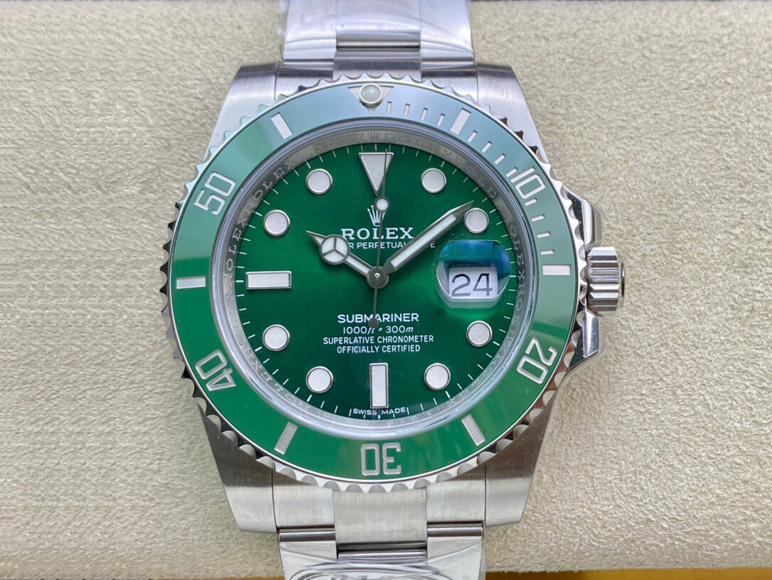 Rolex Submariner Replica 116610LV-97200 1:1 Best Edition  V4 Green Dial - DEEPREPS