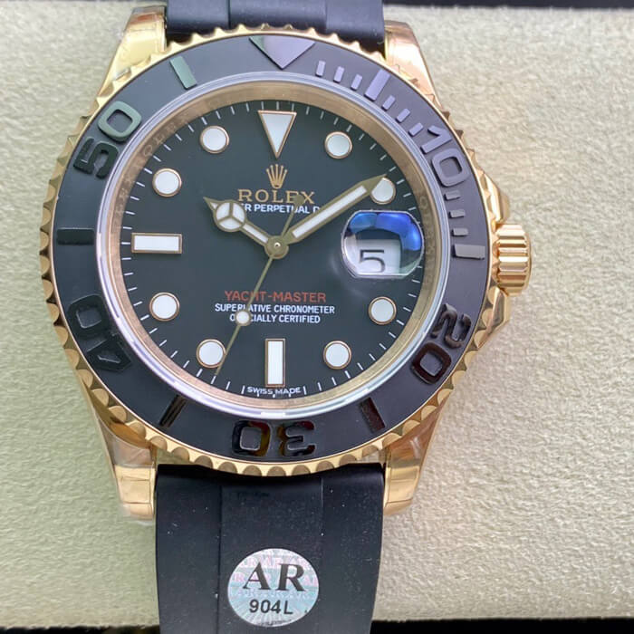 Replica Rolex Yacht Master 116655 1:1 Best Edition Black Dial - DEEPREPS