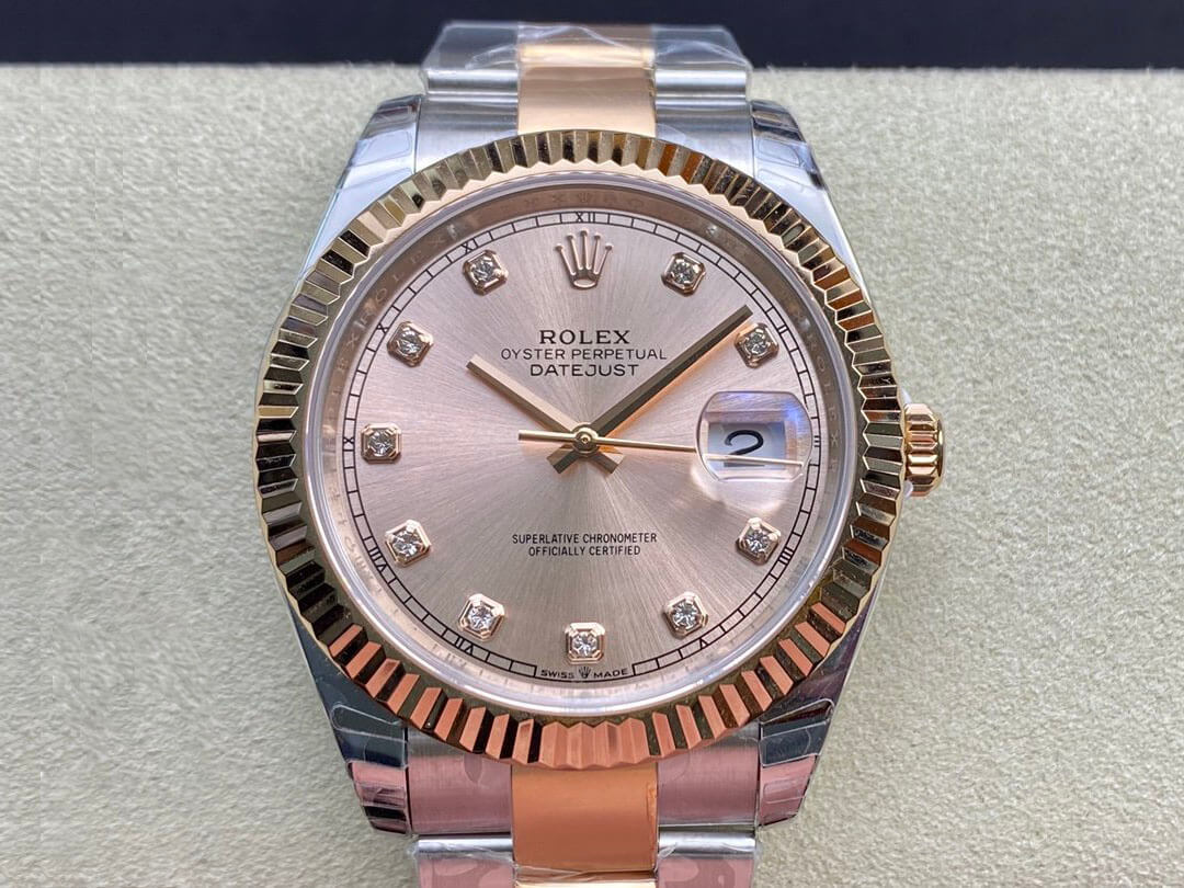 Replica Rolex Datejust M126331-0007 41MM 1:1 Best Edition V3 Pink Dial - DEEPREPS