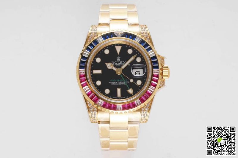 Replica Rolex GMT Master II 116758 SAru-78208 1:1 Best Edition Black Dial Swiss ETA2836 - DEEPREPS