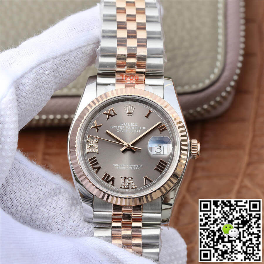Replica Rolex Datejust M126231-0023 36MM 1:1 Best Edition Grey Dial - DEEPREPS