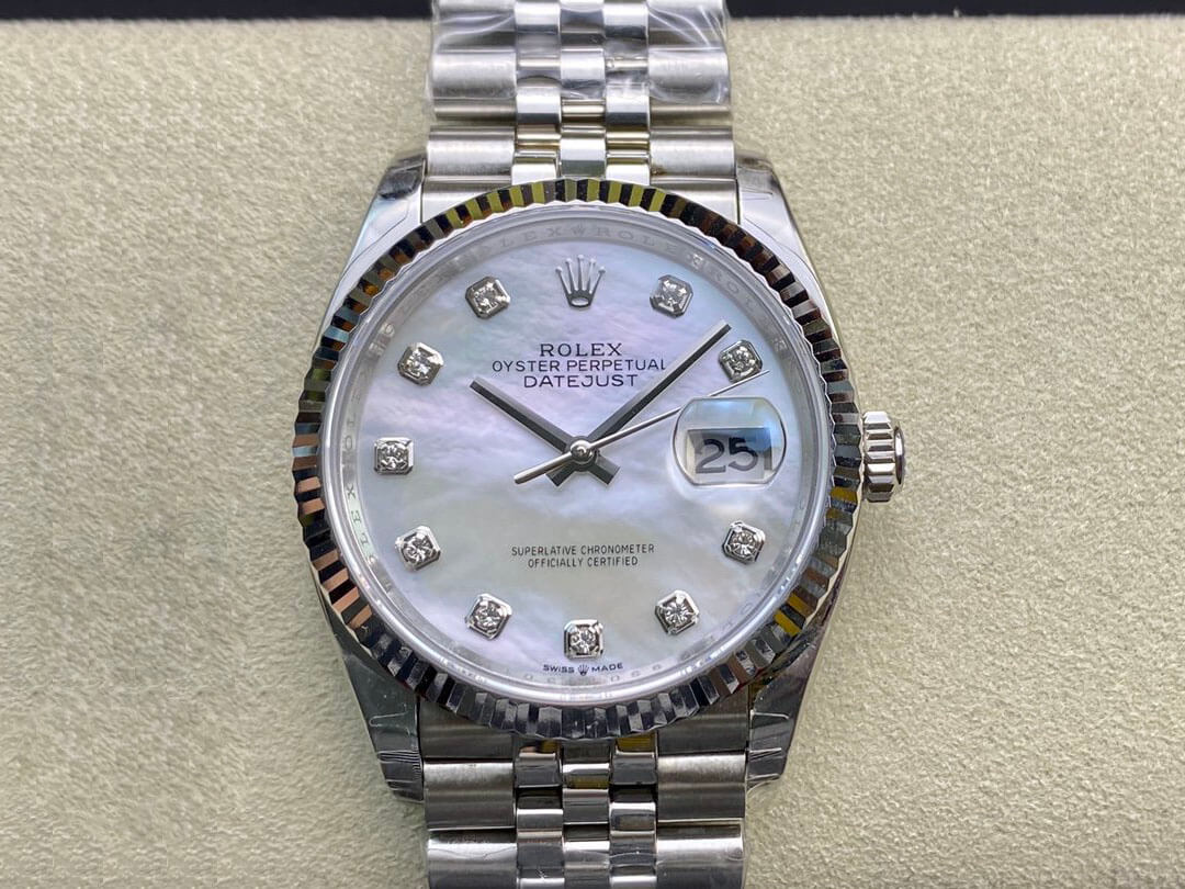 Replica Rolex Datejust 178384-NG-63160 31MM 1:1 Best Edition Silvery White Dial - DEEPREPS