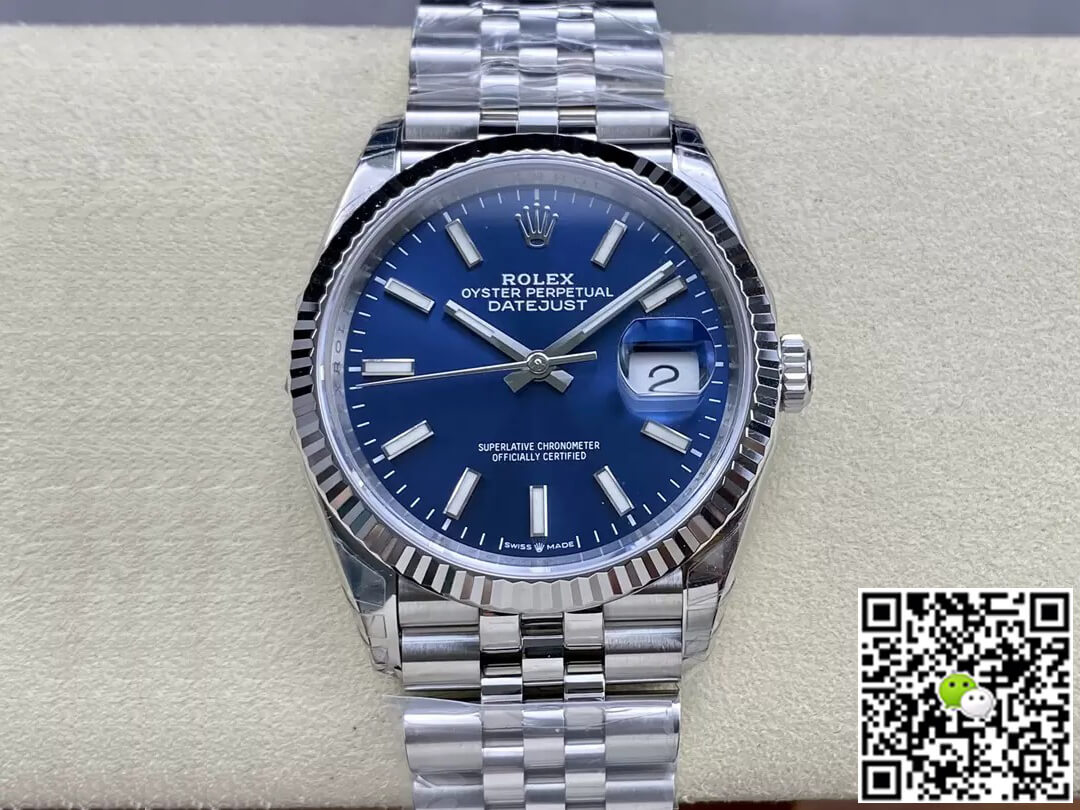 Replica Rolex Datejust M126234-0017 36MM 1:1 Best Edition Blue Dial - DEEPREPS