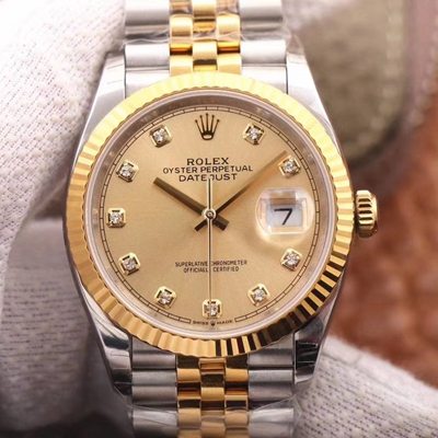 Replica Rolex Datejust M126233-0017 1:1 Best Edition Champagne Dial Swiss ETA3235 - DEEPREPS