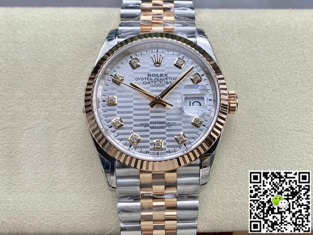 Replica Rolex Datejust M126231-0039 36MM 1:1 Best Edition Silver Dial - DEEPREPS