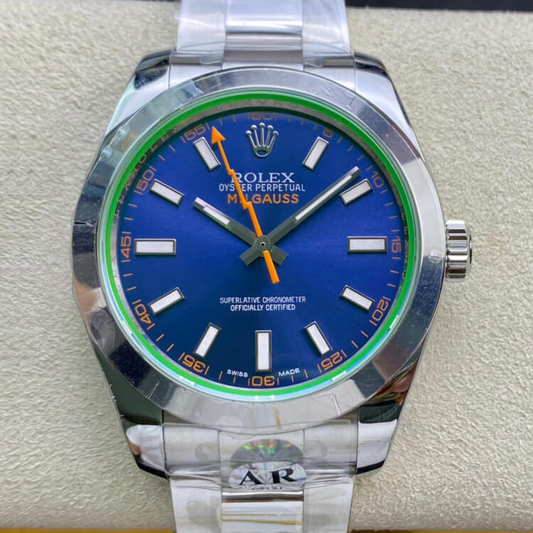 Replica Rolex Milgauss 116400GV 1:1 Best Edition Swiss ETA3131 - DEEPREPS