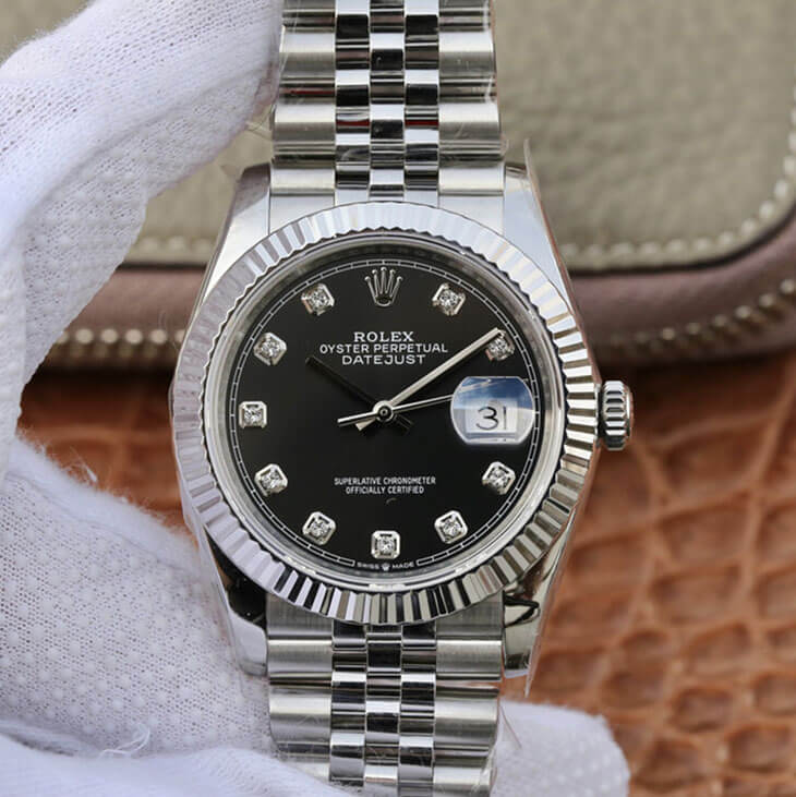 Replica Rolex Datejust M126234-0027 1:1 Best Edition Black Dial - DEEPREPS