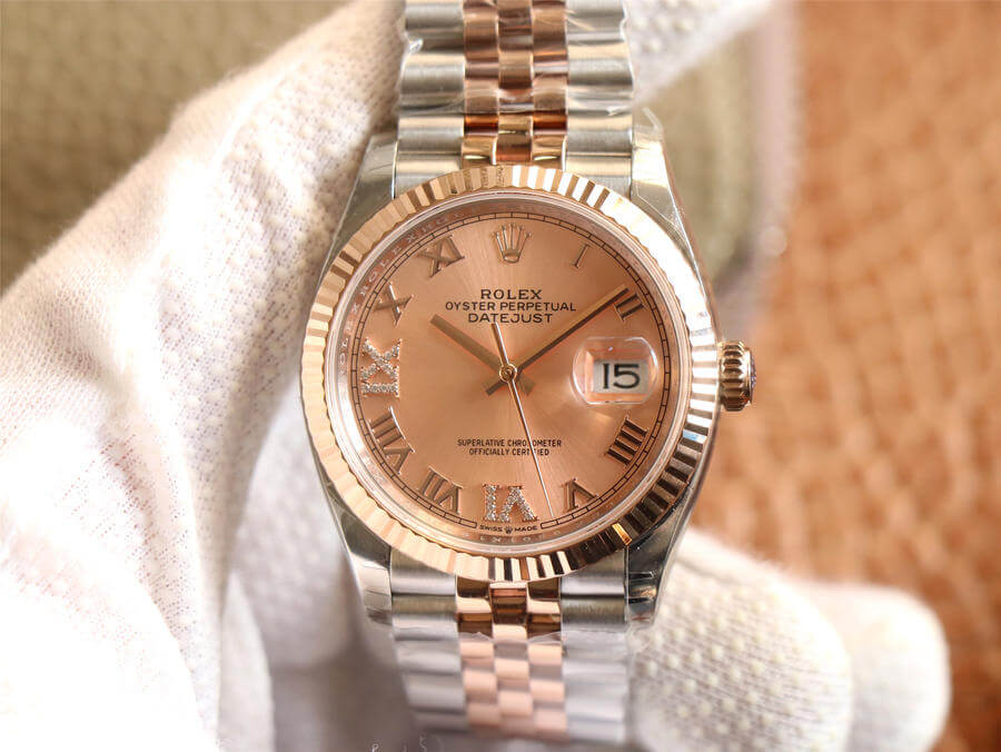 Replica Rolex Datejust M126231-0027 1:1 Best Edition Rose Gold - DEEPREPS