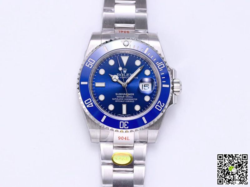 Rolex Submariner Replica 116619LB-97209 1:1 Best Edition V10 Blue Dial - DEEPREPS