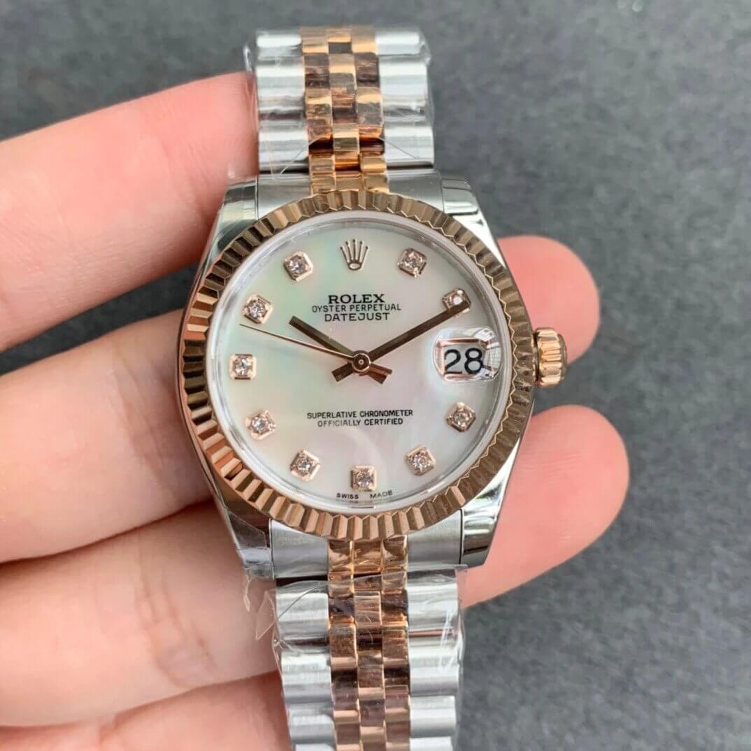 Replica Rolex Datejust M278271-0026 1:1 Best Edition Rose Gold - DEEPREPS