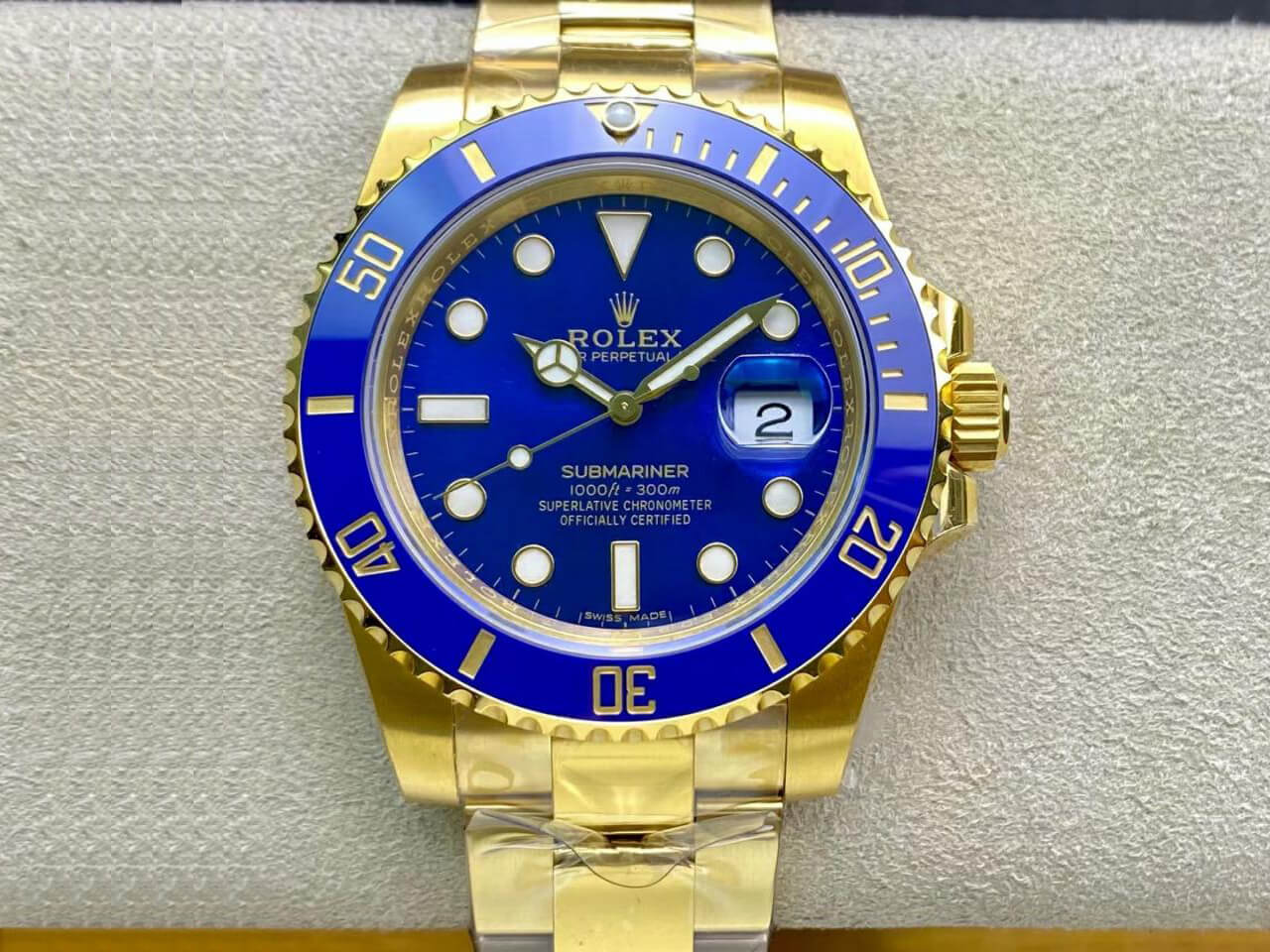 Rolex Submariner Replica M116618LB-0003 1:1 Best Edition  Blue Dial - DEEPREPS