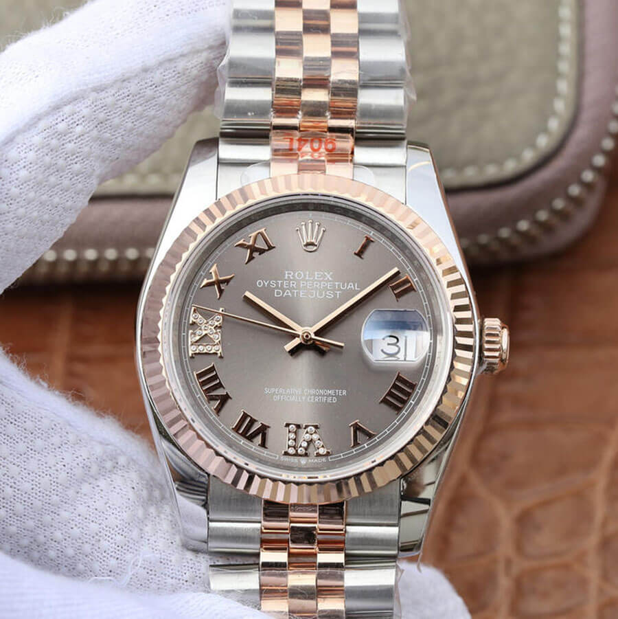 Replica Rolex Datejust M126231-0023 36MM 1:1 Best Edition Grey Dial - DEEPREPS