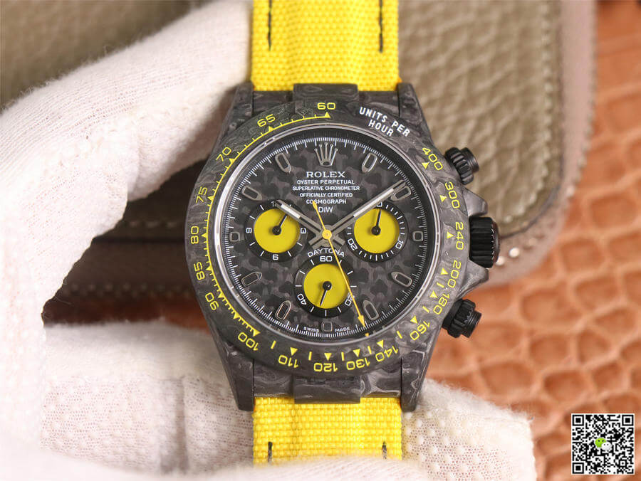 Replica Rolex Daytona Diw Retrofit Version 1:1 Best Edition Carbon Fiber Dial - DEEPREPS