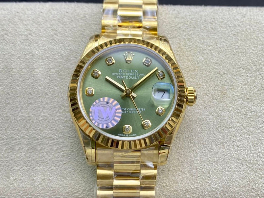 Replica Rolex Datejust M278278-0011 31MM 1:1 Best Edition Green Dial - DEEPREPS