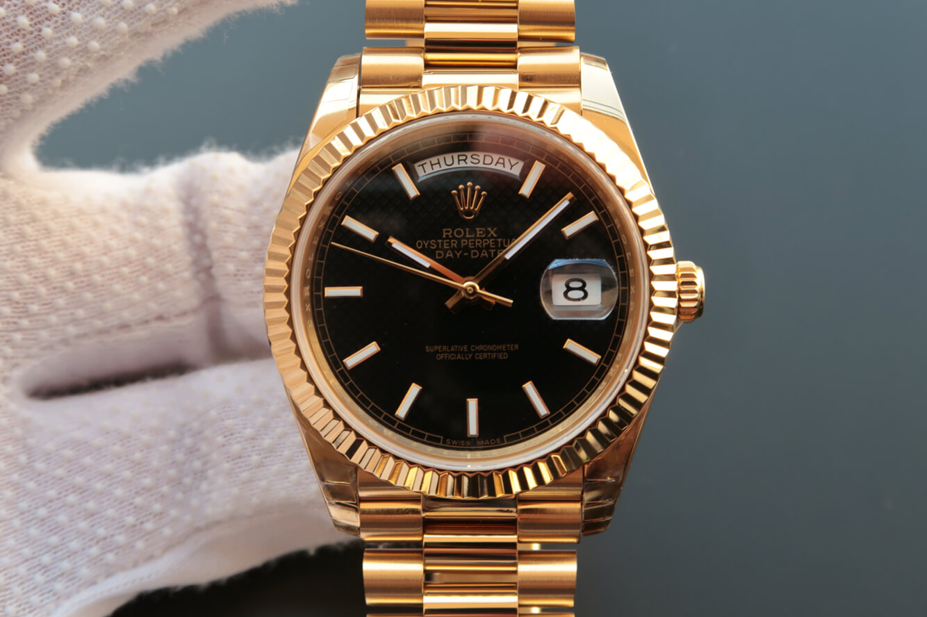 Replica Rolex Day Date M228238-0004 1:1 Best Edition Black Dial - DEEPREPS