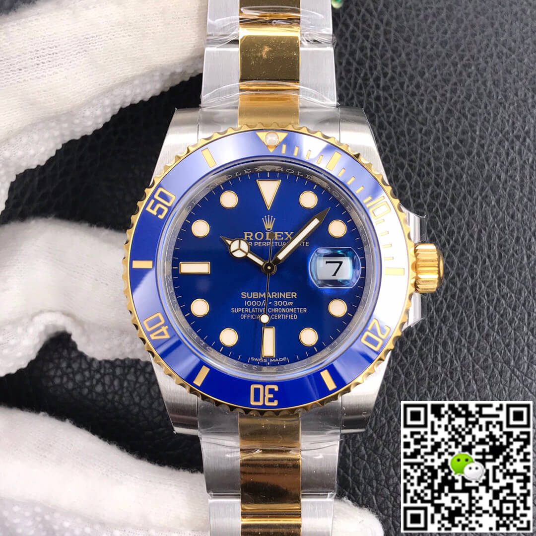 Replica Rolex Submariner 116613LB-97203 1:1 Best Edition  Blue Dial - DEEPREPS