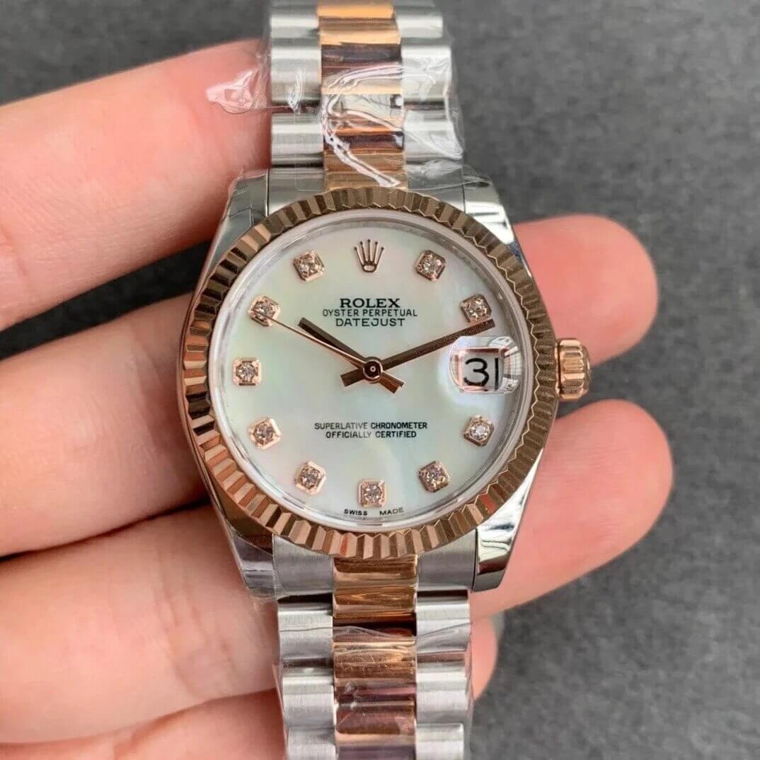 Replica Rolex Datejust M278271-0025 1:1 Best Edition Diamond-set Dial - DEEPREPS