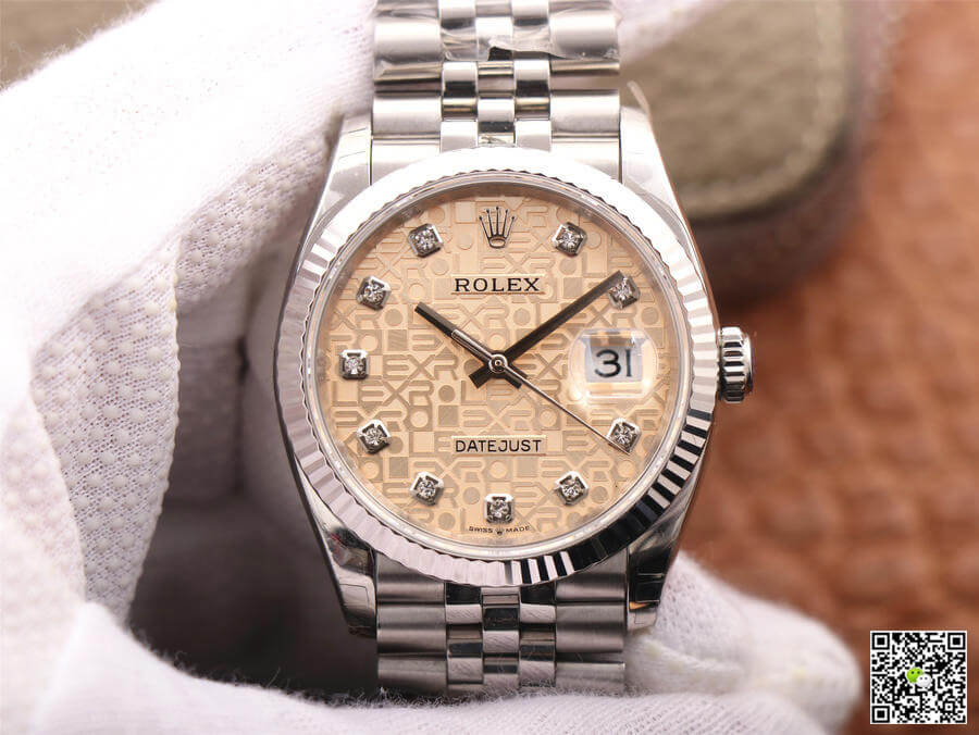 Replica Rolex Datejust M126234-0023 1:1 Best Edition Diamond Dial - DEEPREPS
