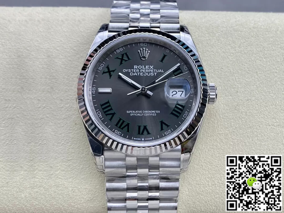Replica Rolex Datejust M126234-0045 36MM 1:1 Best Edition Gray Dial - DEEPREPS