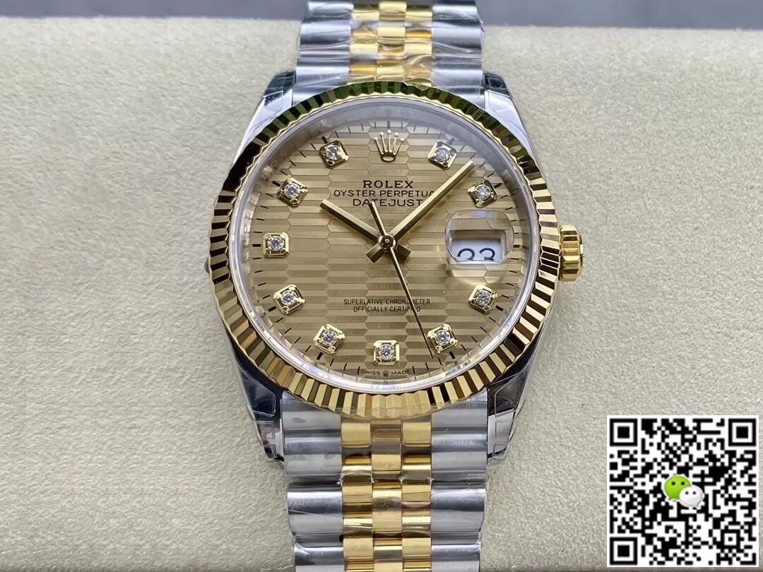 Replica Rolex Datejust M126233-0045 36MM 1:1 Best Edition Diamond Dial - DEEPREPS