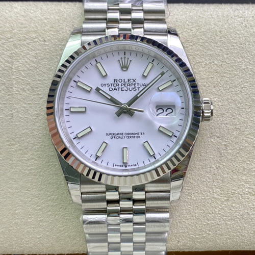 Replica Rolex Datejust 36MM 1:1 Best Edition White Dial - DEEPREPS