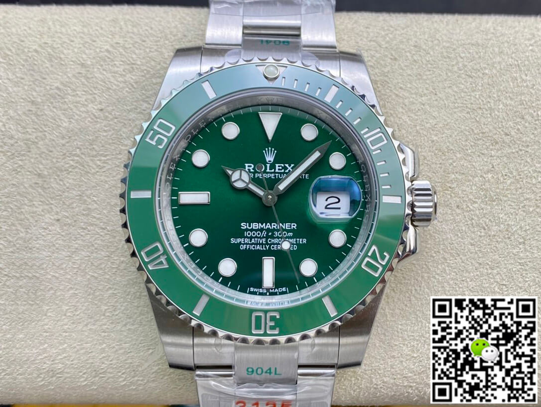 Rolex Submariner Replica 116610LV-97200 1:1 Best Edition ZF Factory Green Dial Stainless Steel Strap - DEEPREPS