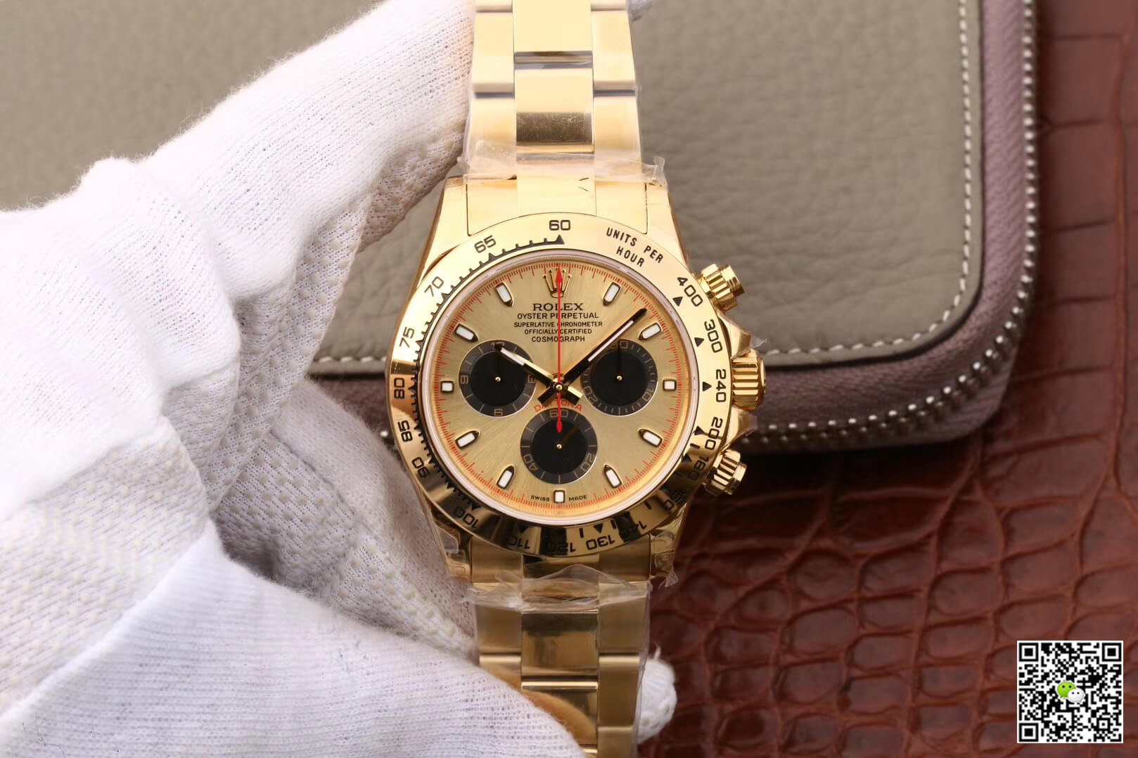 Replica Rolex Daytona 116508 1:1 Best Edition Yellow Gold Black Chronograph - DEEPREPS