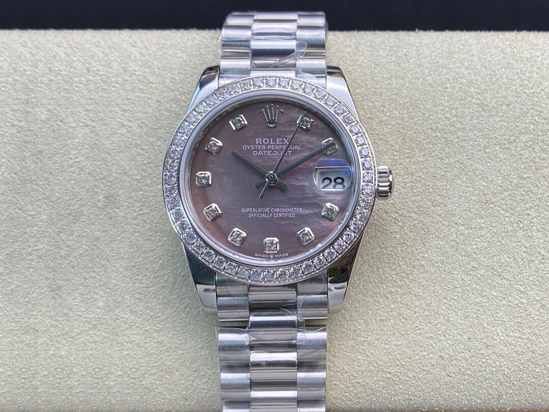 Replica Rolex Datejust M178384-0019 31MM 1:1 Best Edition Diamond-set Bezel - DEEPREPS
