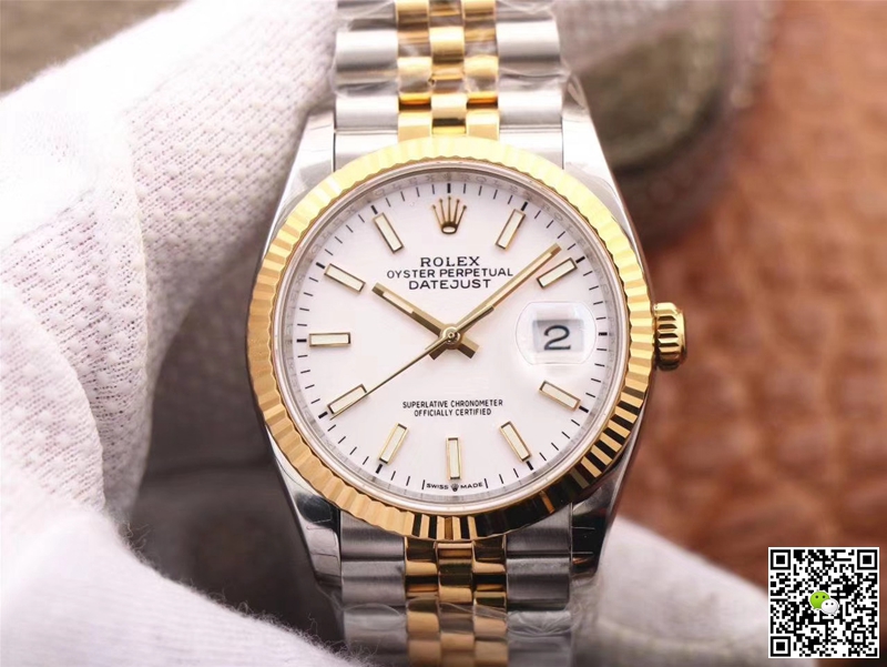 Replica Rolex Datejust M126233-0019 1:1 Best Edition White Dial Swiss ETA3235 - DEEPREPS
