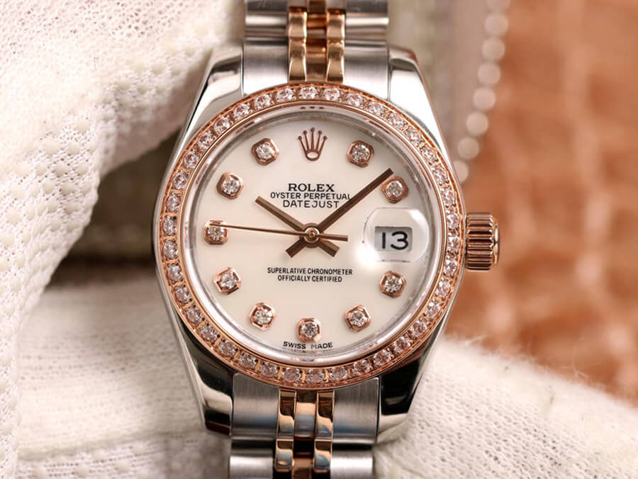 Replica Rolex Datejust 28MM 1:1 Best Edition Diamond-set White Dial - DEEPREPS