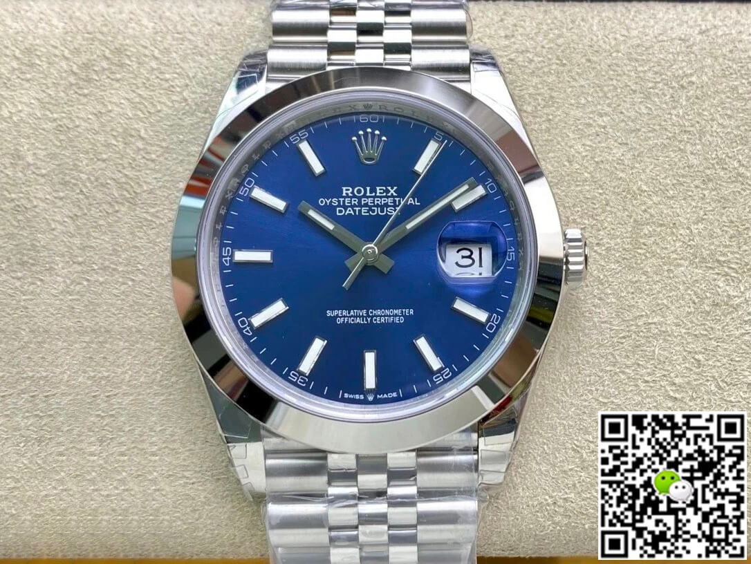 Replica Rolex Datejust M126300-0002 41MM 1:1 Best Edition Blue Dial - DEEPREPS
