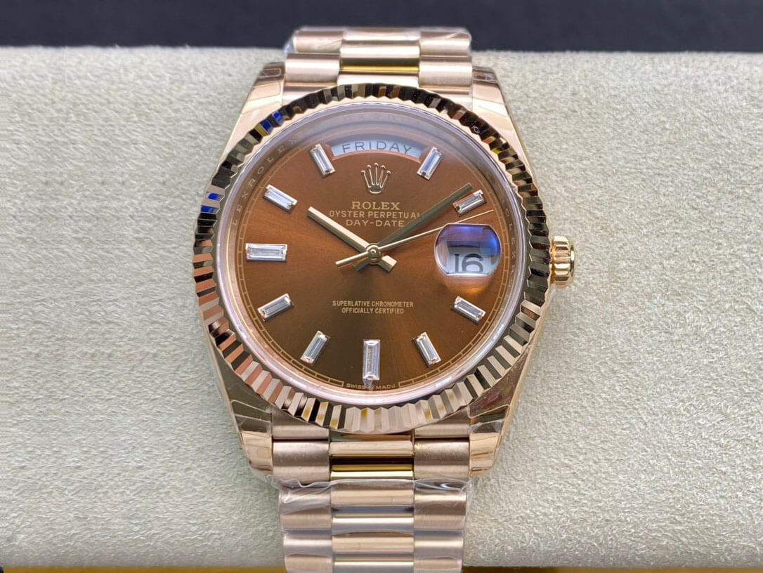 Replica Rolex Day Date 228235 1:1 Best Edition V2 Brown Dial - DEEPREPS