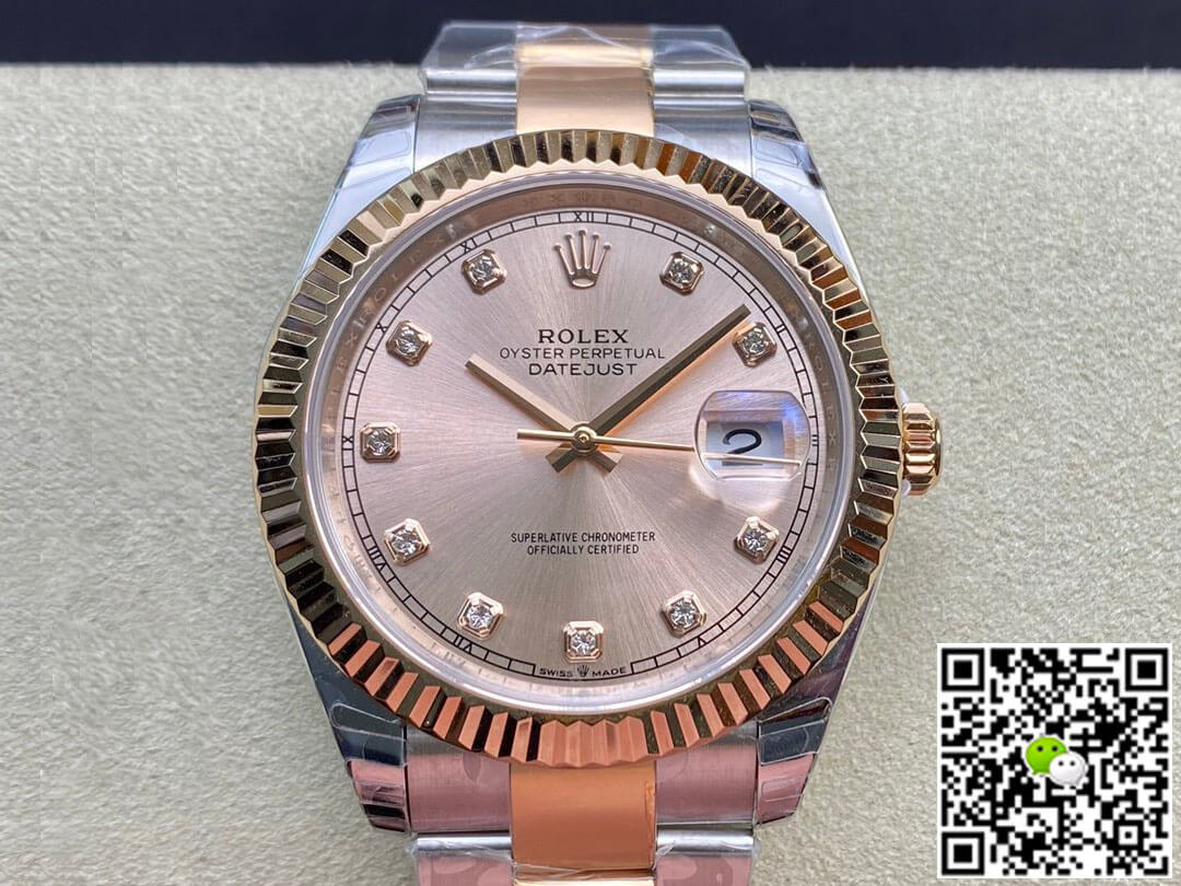 Replica Rolex Datejust M126331-0007 41MM 1:1 Best Edition V3 Pink Dial - DEEPREPS