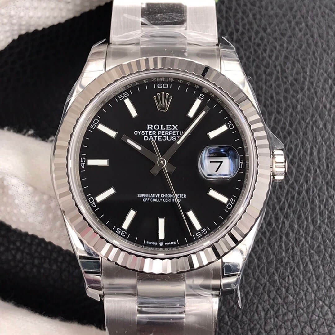 Replica Rolex Datejust M126334-0017 1:1 Best Edition Black Dial - DEEPREPS
