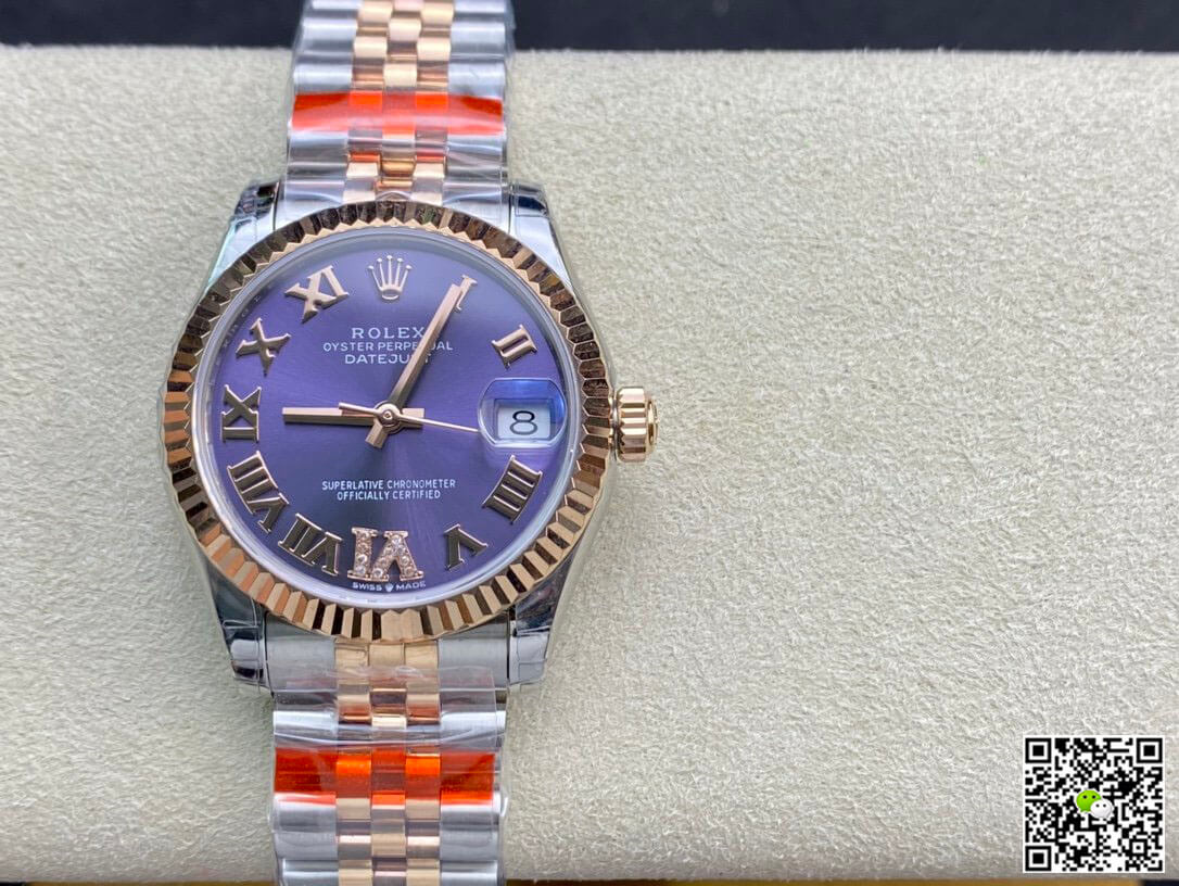 Replica Rolex Datejust M278271-0020 1:1 Best Edition Eggplant Purple Dial - DEEPREPS