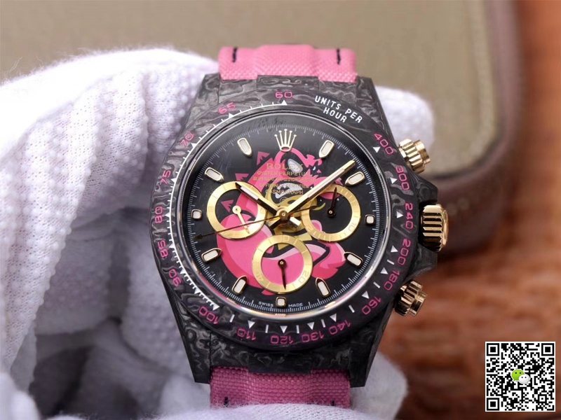 Rolex Daytona Replica Cosmos Pink Exploded Dragon 1:1 Best Edition Swiss ETA7750 - DEEPREPS