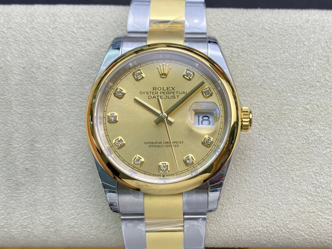 Replica Rolex Datejust M126203-0018 1:1 Best Edition Champagne Dial - DEEPREPS