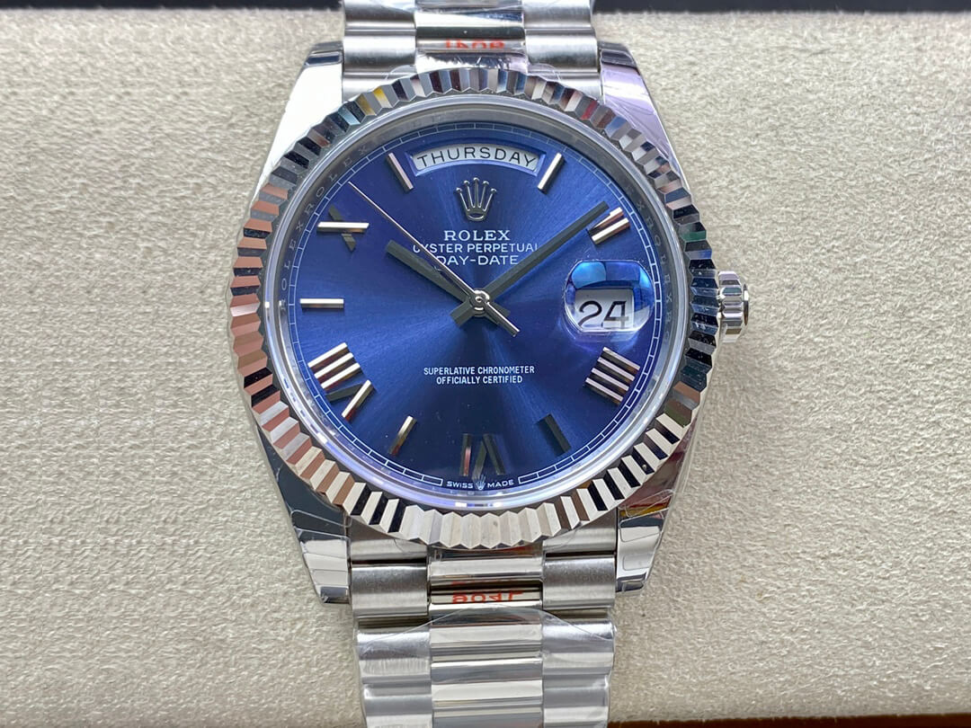 Replica Rolex Day Date M228236-0007 1:1 Best Edition Blue Dial - DEEPREPS